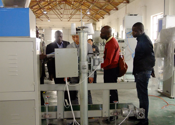 South Africa customers visit our factory.